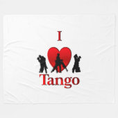 Ich höre Tango Fleecedecke (Vorderseite (Horizontal))