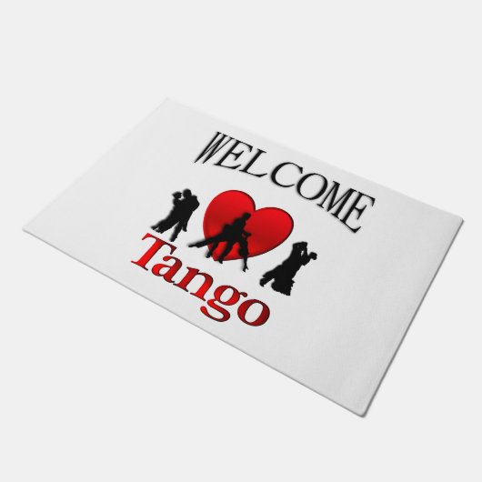 Ich höre Tango Fußmatte (Schrägansicht)