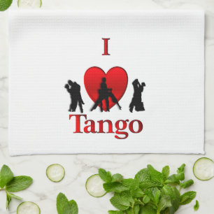 Ich höre Tango Geschirrtuch