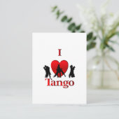 Ich höre Tango Postkarte (Stehend Vorderseite)