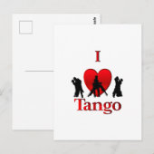 Ich höre Tango Postkarte (Vorne/Hinten)