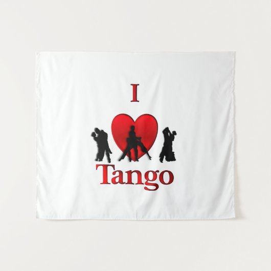 Ich höre Tango Wandteppich (Vorderseite (Horizontal))