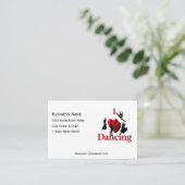 Ich höre Tanzkarte Visitenkarte (Stehend Vorderseite)