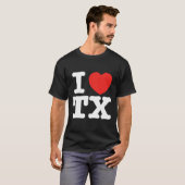 Ich höre Texas Tx-Liebe T-Shirt (Vorne ganz)
