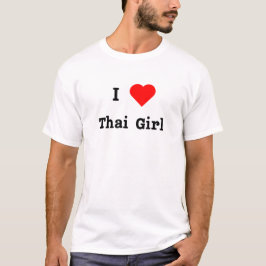 Ich höre thai Girl Bold Design T-Shirt