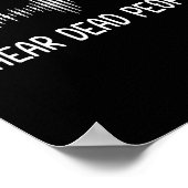 Ich höre Tote Geister jagen Paranormal EVP AC Poster (Ecke)