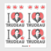 Ich höre Trudeau Contour Cut Set Aufkleber (Blatt)