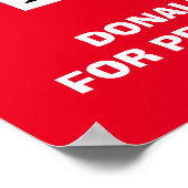 Ich höre Trump Poster (Ecke)