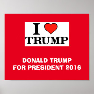 Ich höre Trump Poster