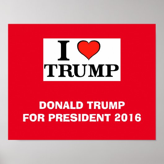 Ich höre Trump Poster (Vorne)
