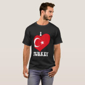 Ich höre Türkei stolz türkischer Stolz Flaggenschl T-Shirt (Vorne ganz)