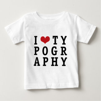 Ich höre Typografie Baby T-shirt