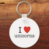 Ich höre Unicorns Schlüsselanhänger (Vorderseite)