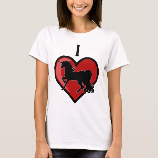 Ich höre Unicorns T-Shirt (Vorderseite)