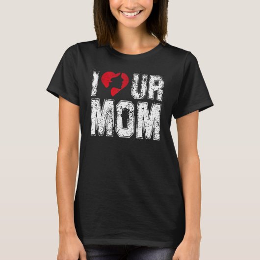 Ich höre unsere Mama Sprichwort I Liebe Ihre Mama  T-Shirt (Vorderseite)
