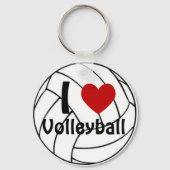 Ich höre Volleyball Schlüsselanhänger (Vorderseite)