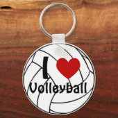 Ich höre Volleyball Schlüsselanhänger (Vorderseite)