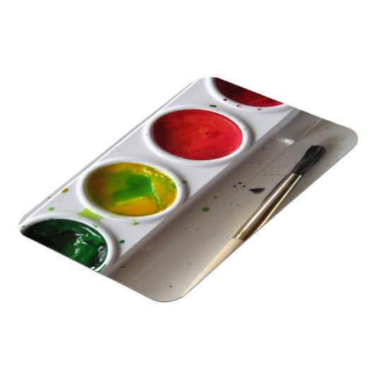 Ich höre Wasserfarben Magnet (Linke Seite)