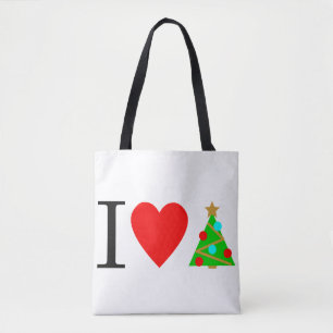 Ich höre Weihnachten / I Liebe Weihnachten Tasche
