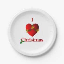 Ich höre Weihnachten Pappteller