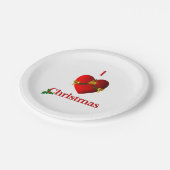 Ich höre Weihnachten Pappteller (Schrägansicht)