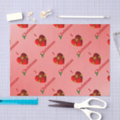 Ich höre Weihnachts-Tissue Red Seidenpapier (Handwerk)