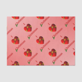 Ich höre Weihnachts-Tissue Red Seidenpapier