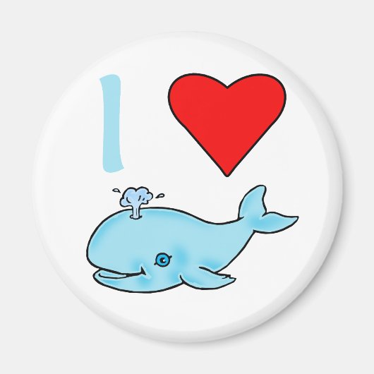 Ich höre Whaleprodukte Magnet (Vorne)