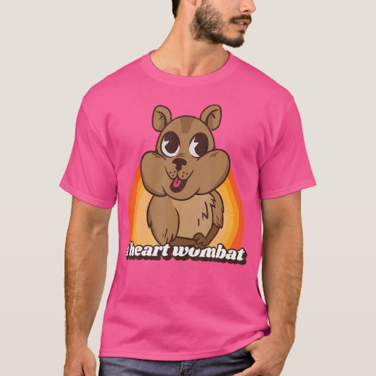 Ich höre Wombat-Tiermarsupials T-Shirt (Vorderseite)