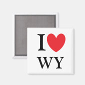 Ich höre Wyoming Magnet (Vorderseite/Rückseite)