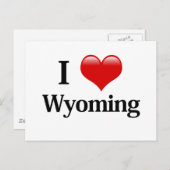 Ich höre Wyoming Postkarte (Vorne/Hinten)