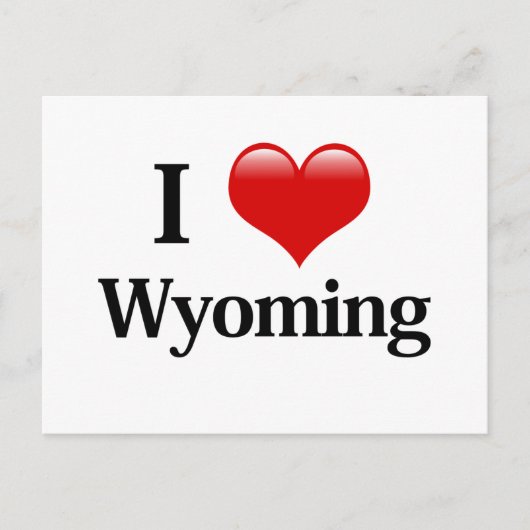 Ich höre Wyoming Postkarte (Vorderseite)
