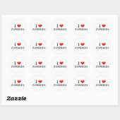 Ich höre Zombies Stickers 001 (Blatt)