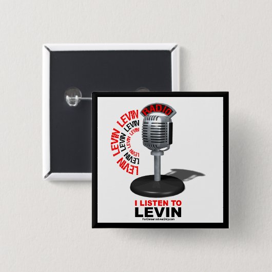 Ich höre zu Levin Button (Vorne & Hinten)