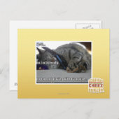 Ich höre zu postkarte (Vorne/Hinten)