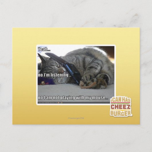 Ich höre zu postkarte (Vorderseite)