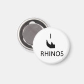 Ich horne Nashörner Magnet (Vorderseite/Rückseite)