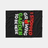 Ich hörte auf, meinen Garten zu züchten, um hier J Fleecedecke (Vorderseite (Horizontal))