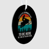 Ich hörte auf zu schneemobeln, um hier zu sein ornament (Vorderseite)