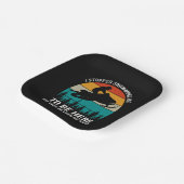 Ich hörte auf zu schneemobeln, um hier zu sein pappteller (Gewinkelt)