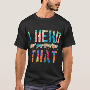 Ich hörte, dass Vintage-Kuh-Rindfleisch-Metzger-Ba T-Shirt