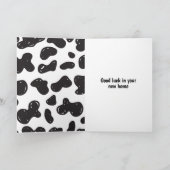 Ich hörte dich bewegen neue Zuhause Funny Cow Them Karte (Innenseite)