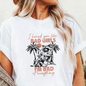Ich hörte dich wie Bad Girls Raccoon Tri-Blend Shirt