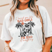 Ich hörte dich wie Bad Girls Raccoon Tri-Blend Shirt