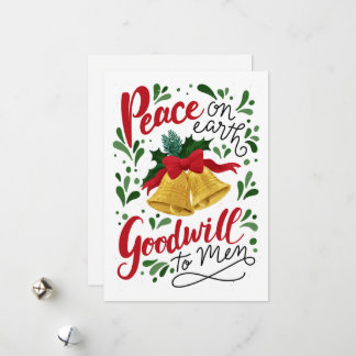 Ich hörte die Bells Flat Holiday Card Feiertagskarte