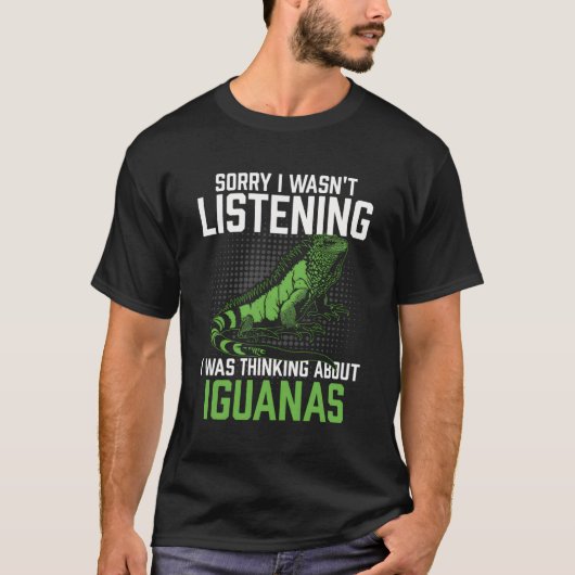 Ich hörte nicht zu, dass ich Iguanas Reptil dachte T-Shirt (Vorderseite)