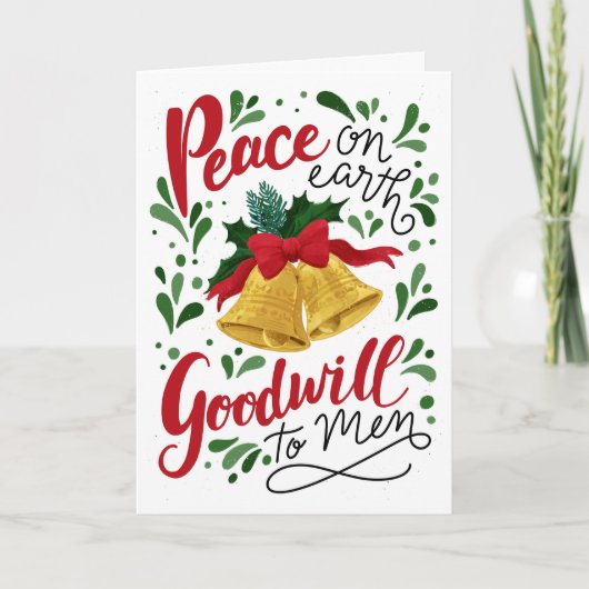 Ich hörte, wie die Glocken geklappt wurden Dankeskarte (Vorderseite)