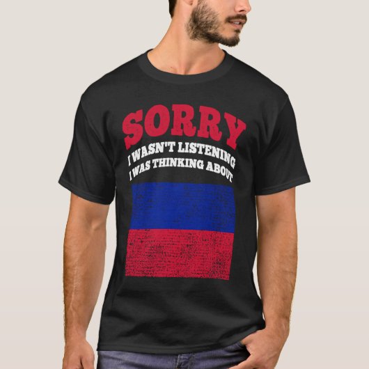 Ich hörte zu, dass ich über Haiti nachdachte T-Shirt (Vorderseite)