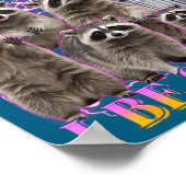 Ich Ibs Waschbär Meme Bootleg Humor Poster (Ecke)