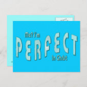 Ich? Ich bin perfekt...Christ - Hebräisch 10:14 Postkarte (Vorne/Hinten)